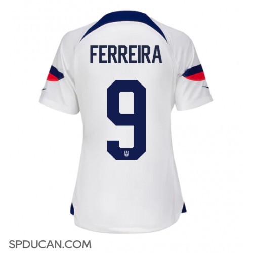 Zenski Nogometni Dres Ujedinjene države Jesus Ferreira #9 Domaci SP 2022 Kratak Rukav